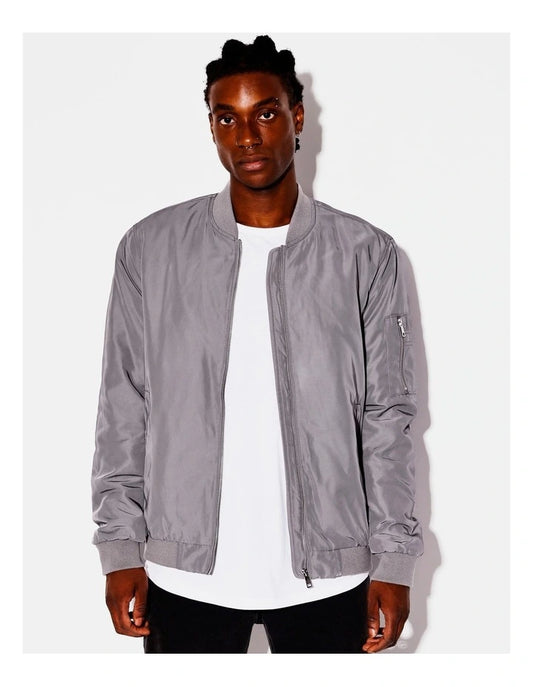 Bentleigh Bomber Jacket in Silver